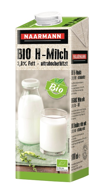 Naarmann BIO H-Milch 3,8% 12 x 1,0 l