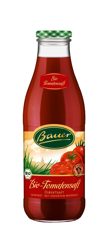 Bauer Bio Tomatensaft Direktsaft 6 x 0,98 l