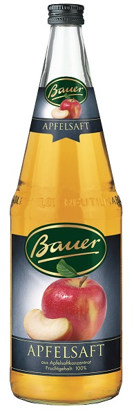 Bauer Apfelsaft klar 6 x 1,0 l