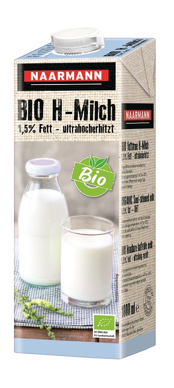 Naarmann BIO H-Milch 1,5%  12 x 1,0 l