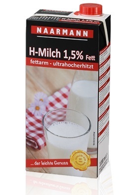 Naarmann Privatmolkerei H - Milch 1,5% 12 x 1,0 l