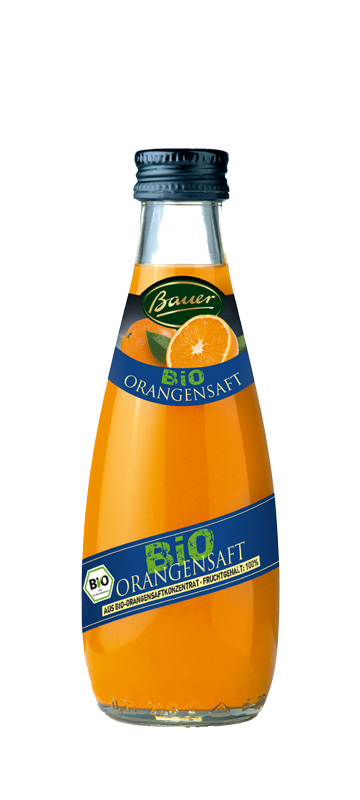 Bauer Bio Orangensaft 24 x 0,2 l