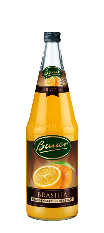 Bauer Brasilia Orangendirektsaft 6 x 1,0 l