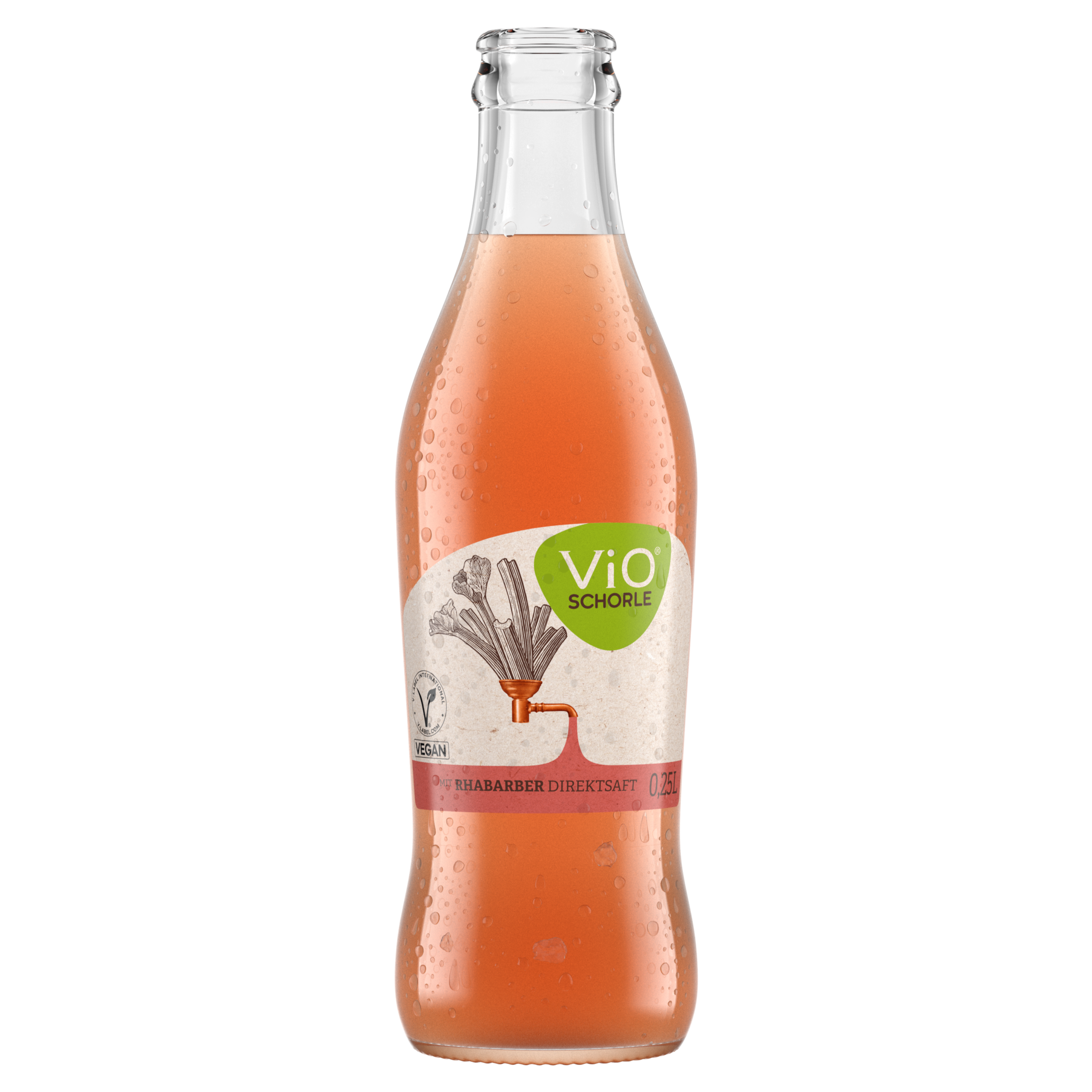 ViO Bio Schorle Rhabarber Kasten 24 x 0,25 l  