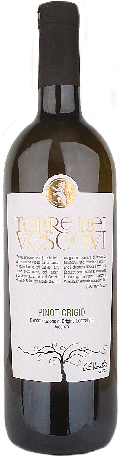 Pinot Grigio DOC Torre del Vescovi 0,75 l