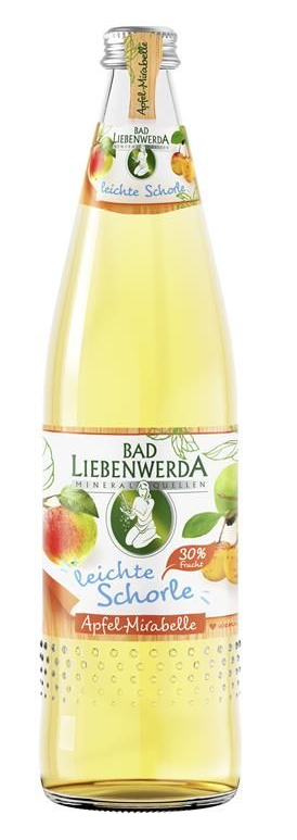 Bad Liebenwerda Leichte Schorle Apfel-Mirabelle Kasten 12x0,75l 