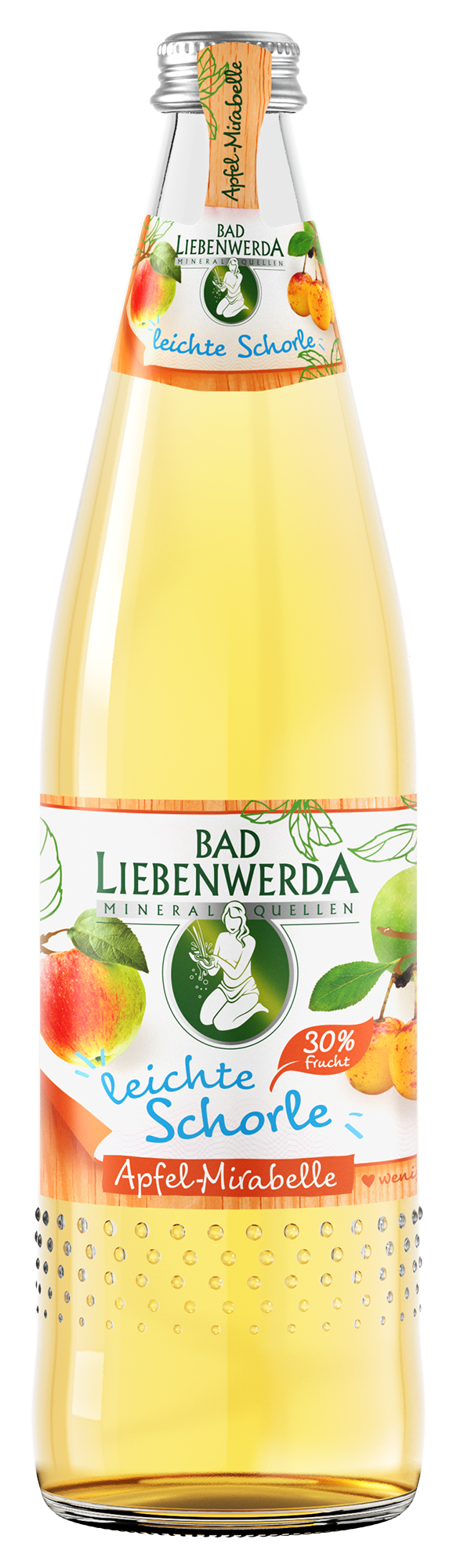 Bad Liebenwerda Leichte Schorle Apfel-Mirabelle Kasten 12x0,75l 