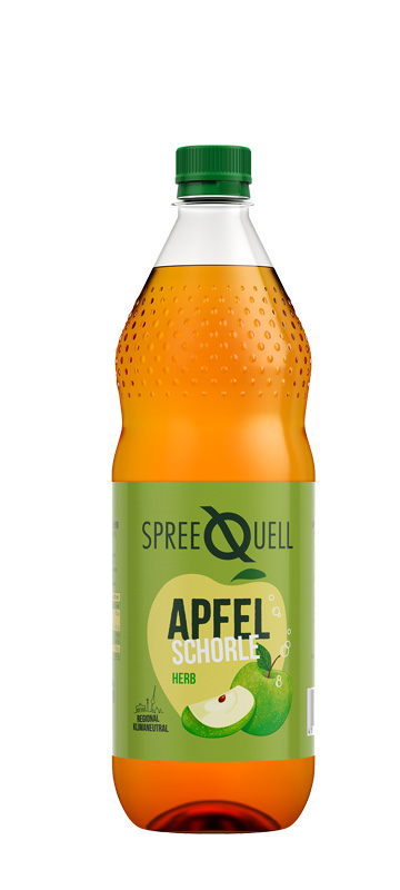 Spreequell Apfelschorle herb 12 x 1,0 l Spreequell Apfelschorle herb 12 x 1,0 l