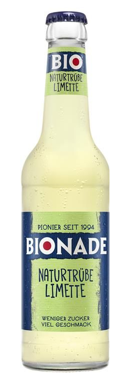 Bionade Naturtrübe Limette Kasten 12 x 0,33l 