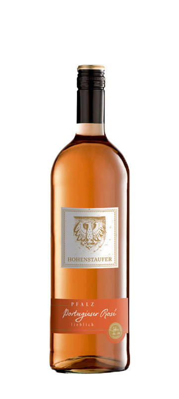 Hohenstaufer Portugieser Rosé QbA mild rosé Flasche 1l Hohenstaufer Portugieser Rosé QbA mild rosé Flasche 1l