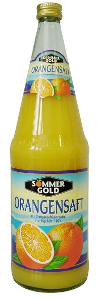 Sommergold Orangensaft 6 x 1,0 l