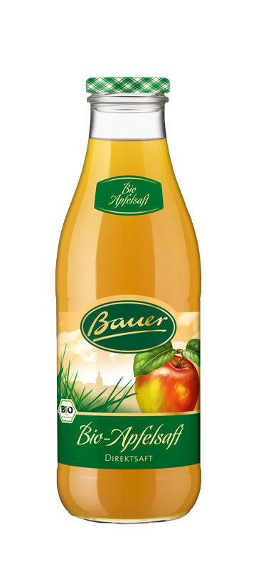Bauer Bio Apfelsaft Direktsaft naturtrüb 6 x 0,98 l Bauer Bio Apfelsaft Direktsaft naturtrüb 6 x 0,98 l